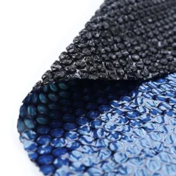 RAMROXX 12ft Solardække til pool - Sort & Blå, 366cm, UV-stabiliseret PE, Opvarmer vand 4-8°C