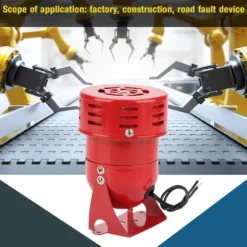Rød mini metalmotoralarm - industriel lyd elektrisk tyverisikring
