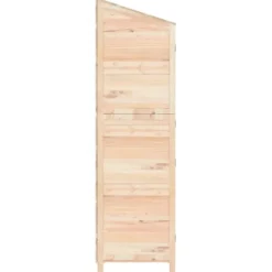 Redskabsskur i massiv grantræ - Haveskur til opbevaring | Størrelse: 102x52x174,5 cm