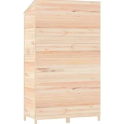 Redskabsskur i massiv grantræ - Haveskur til opbevaring | Størrelse: 102x52x174,5 cm