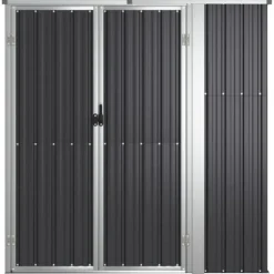 Redskabsskur til haven 161x89x161 cm galvaniseret stål antracit - Værktøjsskur - Værktøjsskure - Home & Living