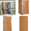 Redskabsskur til haven 88x89x161 cm galvaniseret stål brun - Værktøjsskur - Værktøjsskure - Home & Living