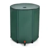 Regnvandstønde, 60 gallon bærbar sammenklappelig regnvandstønde, 24x32,5, grøn
