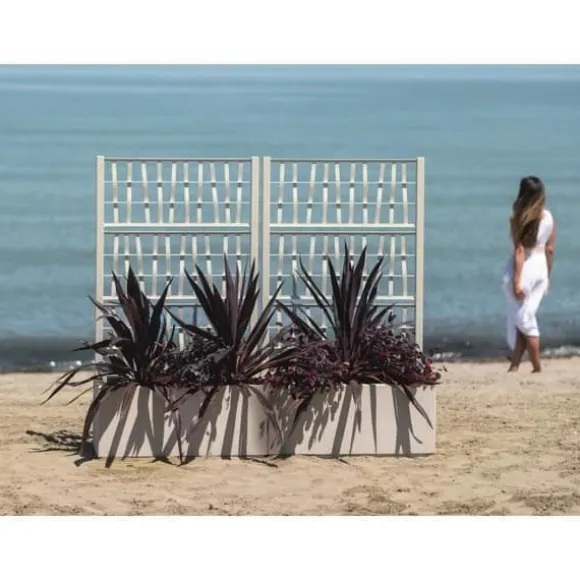 Rektangulär Ethica blomlåda 80 cm med kritspaljé