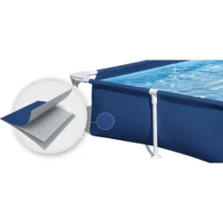Rektangulær rammepool 221x150x43 cm 16-i-1 Bestway 56401N