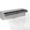 Rektangulær vandfaldsfontæne til pool rustfrit stål 30 cm - Fontæner