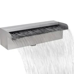 Rektangulær vandfaldsfontæne til pool rustfrit stål 30 cm - Fontæner