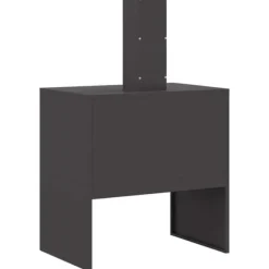 Rektangulært bålsted i koldvalset stål | Størrelse: 60x40x96 cm | Farve: Sort