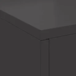 Rektangulært bålsted i koldvalset stål | Størrelse: 60x40x96 cm | Farve: Sort
