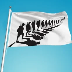 Remembrance Day Flag Polyester Flag Single Side Heavy Duty Flag for Heroes Modererende Erindring