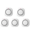 Røgalarm, Optisk Sensing, Smart Home Kompatibilitet,5PCS