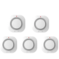 Røgalarm, Optisk Sensing, Smart Home Kompatibilitet,5PCS