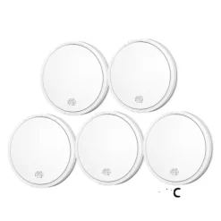 Røgalarm, 10-års batterilevetid, 85 dB alarm,5PC