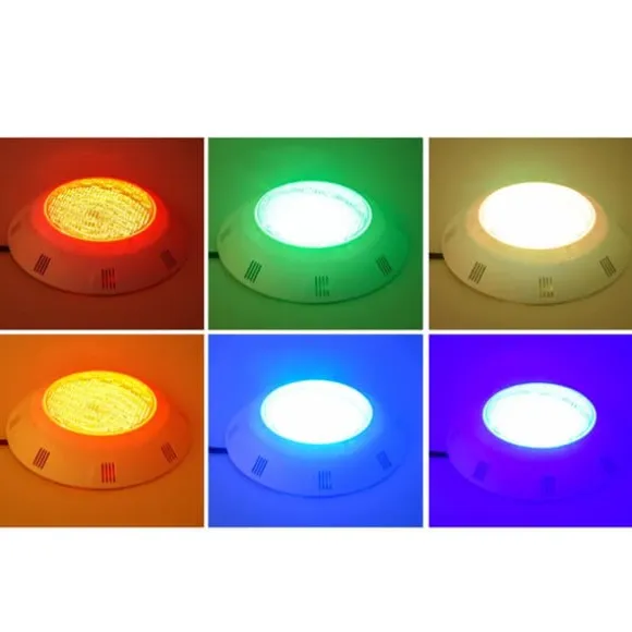 RGB LED Pool Light, Vandtæt IP68, 11 Farvemodes, 2500 Lumen