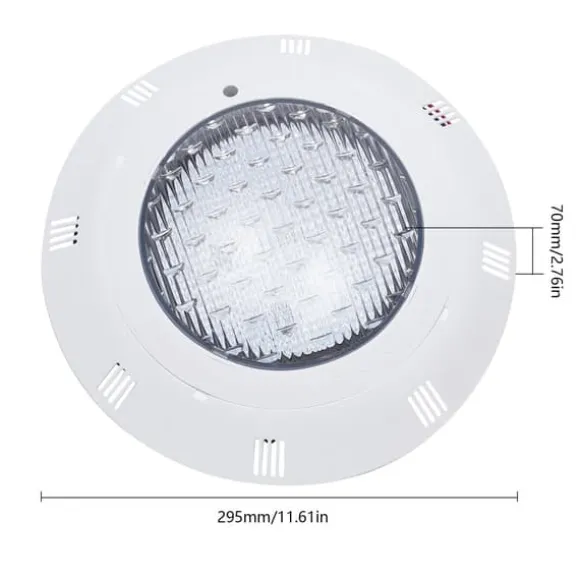 RGB LED Pool Light, Vandtæt IP68, 11 Farvemodes, 2500 Lumen