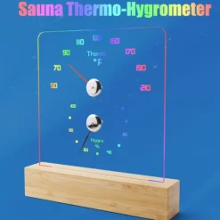RGB saunatermometer - nøjagtige temperatur- og luftfugtighedsaflæsninger