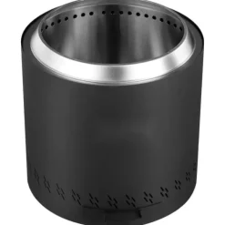 Røgfri bålsted, 15,8 tommer diameter, træbrændende, rustfrit stål, udendørs pejs