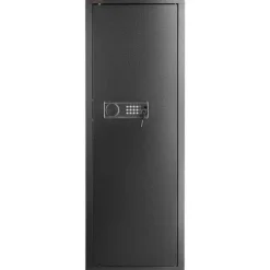 Rifle Safe 6-8 Våben, Digital Tastatur, Lås, Aftagelig Hylde, Stål, Sikker Opbevaring, Robust Design.