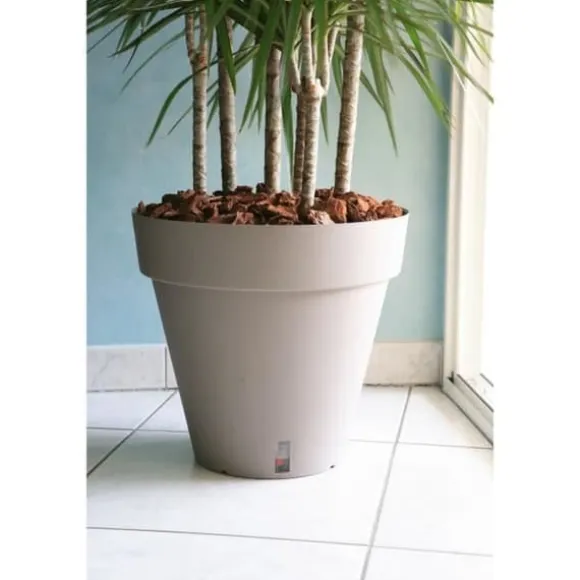 RIVIERA Loftblomkruka med vattenreserv - Rund - Ø 50 x H 46 cm - Taupe
