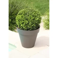 RIVIERA Soleilla Urtepotte - Rund - Ø 60 x 53,6 cm - Glitrende Grå