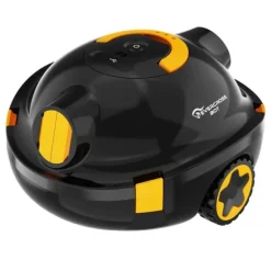Robotstøvsuger til swimmingpool, selvparkeringsfunktion, 90 minutters batterilevetid,Sort