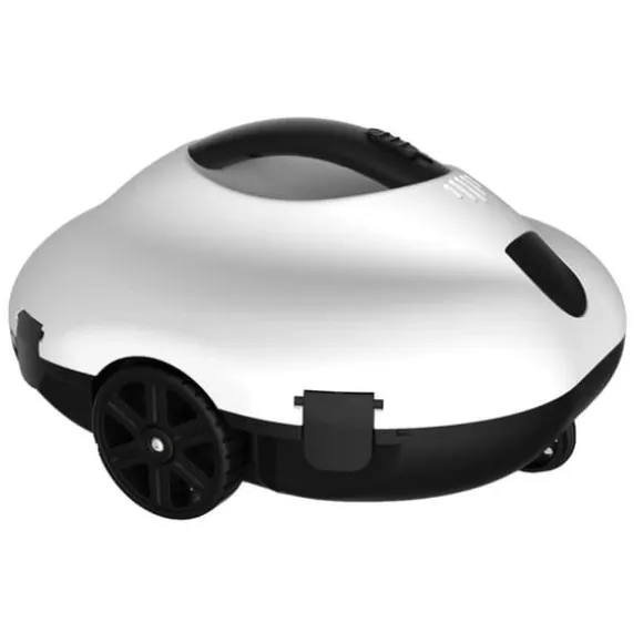 Robotstøvsuger til swimmingpool, trådløs design, højhastighedsbevægelse,hvid