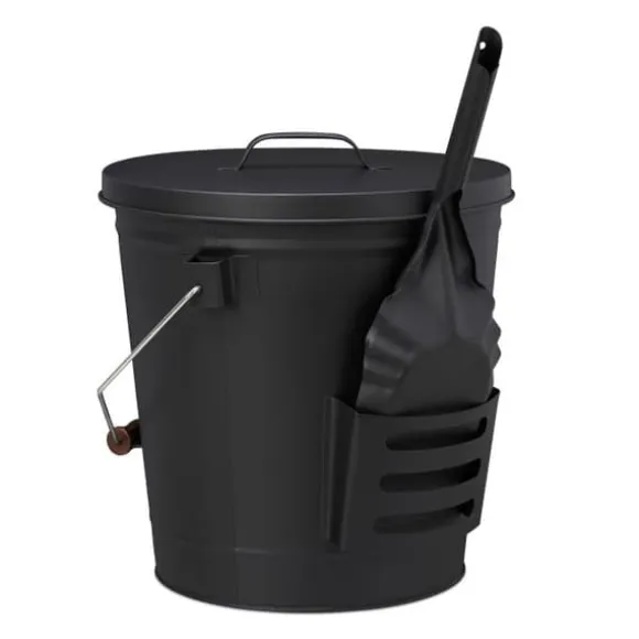 Robust askespand med låg og skovl