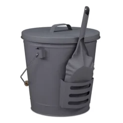 Robust askespand med låg og skovl