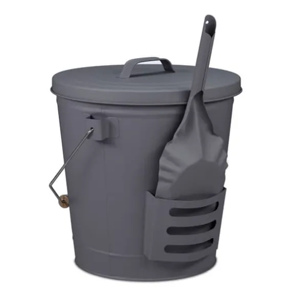 Robust askespand med låg og skovl
