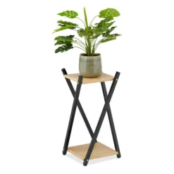 Robust blomsterbod med 2 niveauer