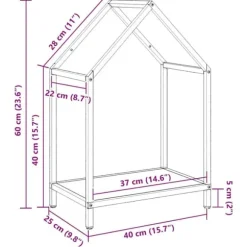 Robust brændestativ i koldvalset stål - Pejsebrændeholder | Farve: Olivengrøn | Størrelse: 40x25x60 cm