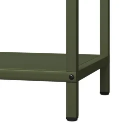 Robust brændestativ i koldvalset stål - Pejsebrændeholder | Farve: Olivengrøn | Størrelse: 40x25x60 cm