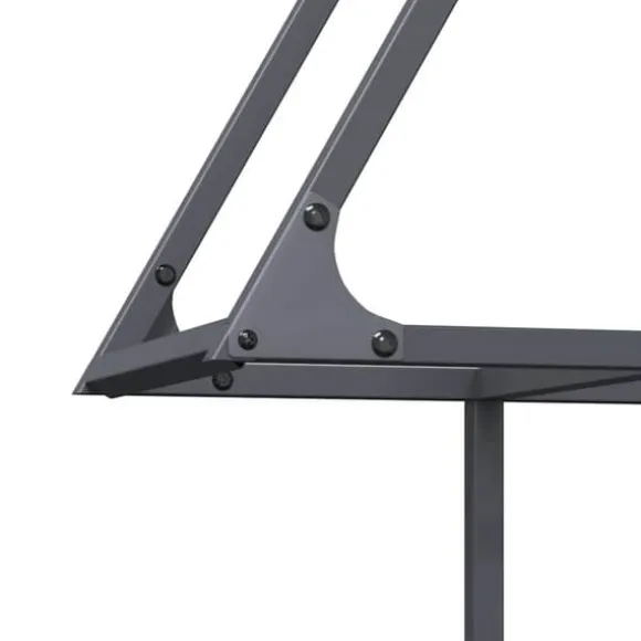 Robust brændestativ i koldvalset stål | 80x25x90 cm | Farve: Antracitgrå