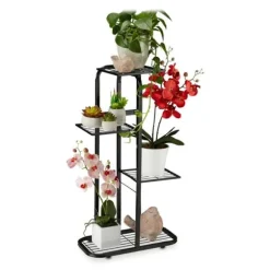 Robust metal blomstertrappe 4 etager