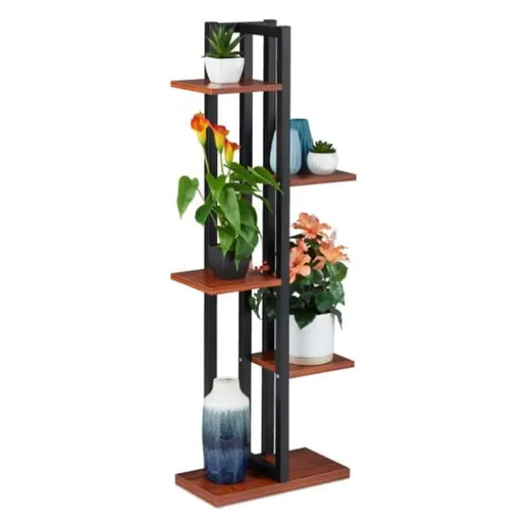 Robust plantehylde med 5 hylder