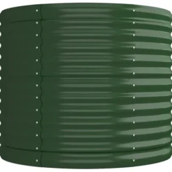 Robust plantekasse i galvaniseret stål - Højbed | Størrelse: 224x80x68 cm | Farve: Grøn