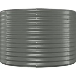 Robust plantekasse i galvaniseret stål | Størrelse: 322x100x68 cm | Farve: Grå