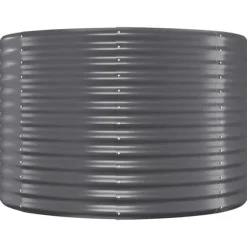 Robust plantekasse i galvaniseret stål - Højbed | Farve: Antracitgrå | Størrelse: 175x100x68 cm