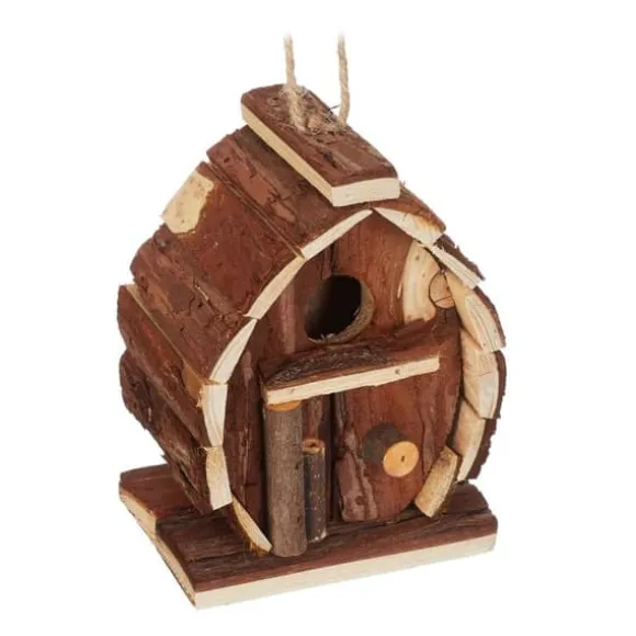 Robust rustikt dekorativt fuglehus