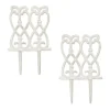Robust sengehest i støbejern, sæt med 2