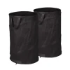 Robust sæt med 2 pop-up bladposer 120 L sort
