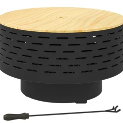 Rootz 3 -i -1 Fire Bowl - Pejs - Grill - Rust Resistant - Rustfrit stål - 60 cm x 60 cm x 39 cm
