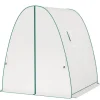 Rootz Arched Greenhouse - Plante Nursery - Gardening Shelter - Vejrbeskyttelse - 1,8 x 1,8 x 2 m - Hvid