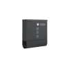 Rootz Black Mailbox - Postbox - Secure Letter Box - Visningsvindue og navneskilt - pulverlakeret stål - 30,5 cm x 9,5 cm x 33,3 cm