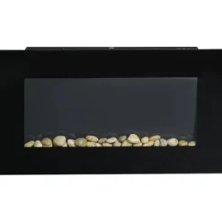 Rootz elektrisk pejs - Indendørs varmelegeme - Vægmonteret brandskærm - Sikker og stilfuld - 72,5W x 11,5D x 40H cm