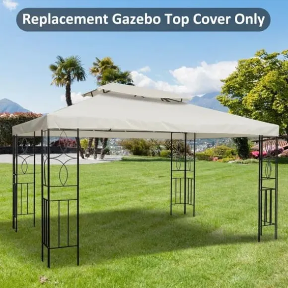 Rootz erstatningstag til Metal Havepavillon - Creme - Polyester - 118,11 cm x 157,48 cm x cm