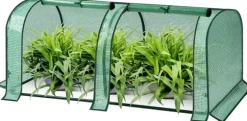 Rootz Film Drivhus - Plantehus - Tomathus - UV resistent - 130cm x 60cm x 50cm - Hele året rundt - Hvid/grøn