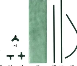 Rootz Film Drivhus - Plantehus - Tomathus - UV resistent - 130cm x 60cm x 50cm - Hele året rundt - Hvid/grøn
