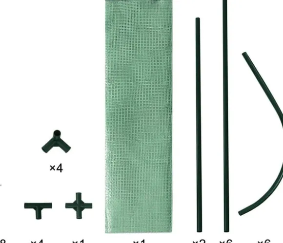 Rootz Film Drivhus - Plantehus - Tomathus - UV resistent - 130cm x 60cm x 50cm - Hele året rundt - Hvid/grøn