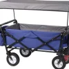 Rootz Foldbar Håndvogn - Brugsvogn - Havevogn - Holdbar konstruktion - Kraftig lastkapacitet - Nem opbevaring - 120 cm x 51 cm x 93 cm